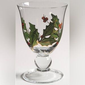 Lenox Holiday Hand Painted (No Plaid Ribbon) All Purpose Wine Glass